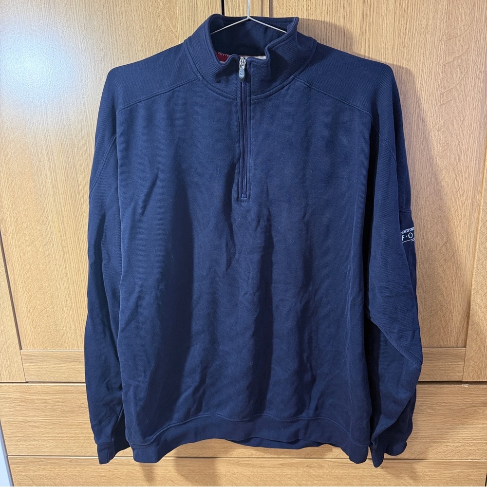 Men’s Cutter and Buck Navy Quarter Zip Sweater